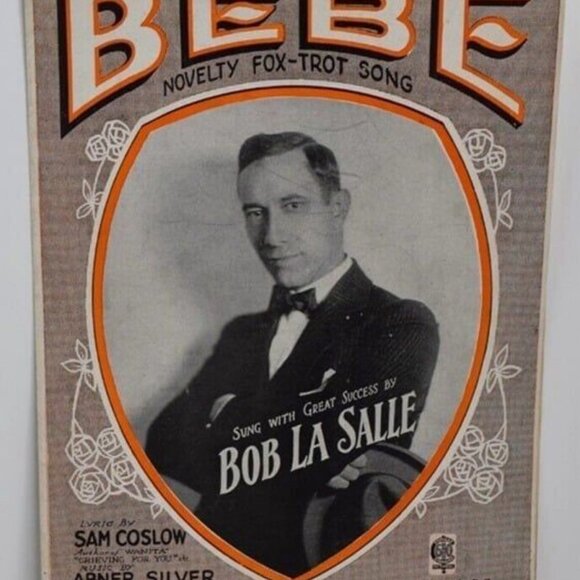 1922 Sheet Music Fox Trot Bebe Sam Coslow Abner Silver Bob La Salle! - Picture 2 of 3